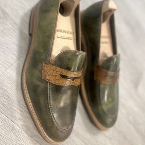 Maison Koly Corniche Cordovan Museum Alligator Prestige loafers - Picture 3 of 4